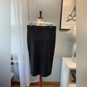 H&M Divided Basics Knit MIDI Skirt Black Size Large
